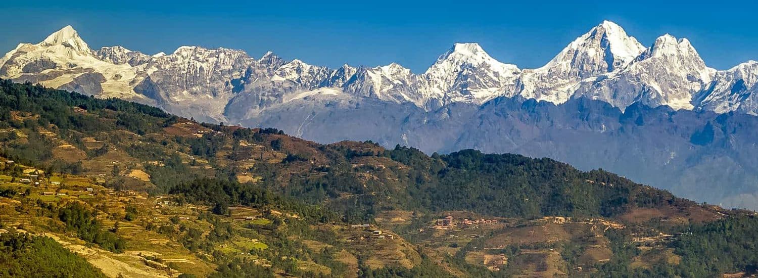 Nagarkot Panoramic Hiking Trail map view — 12 km loop day hike near Kathmandu