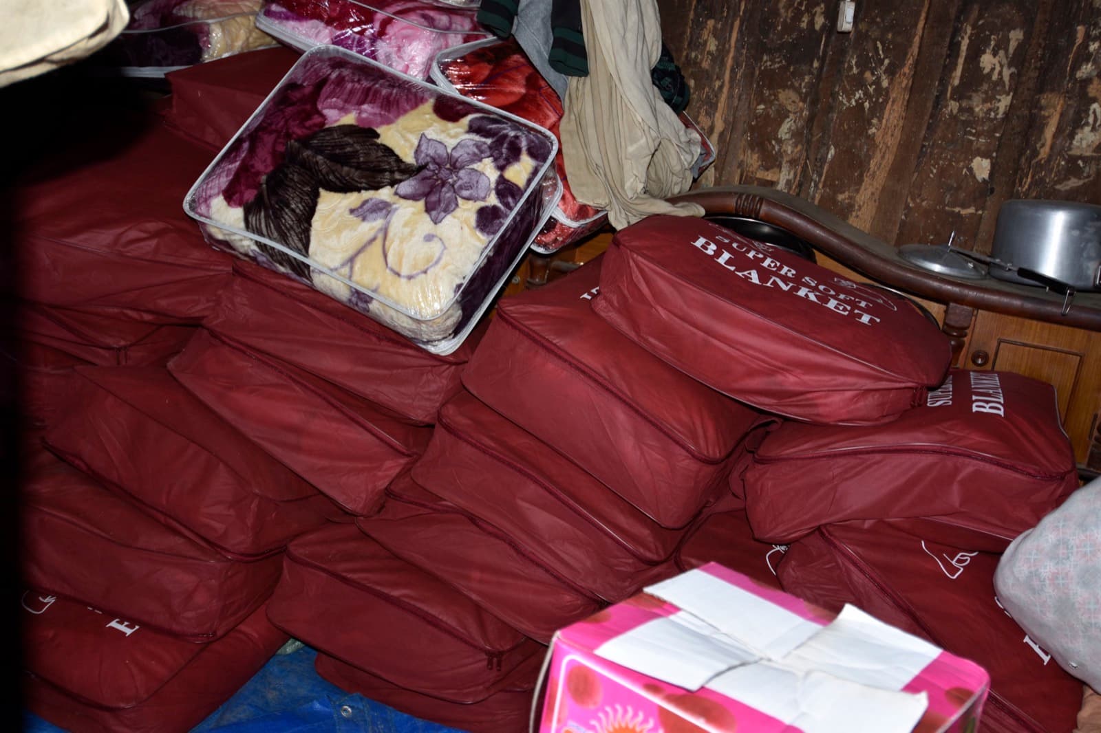 Blanket donation to elderly community members in Nagarkot, Nepal by Outdoor Nagarkot
