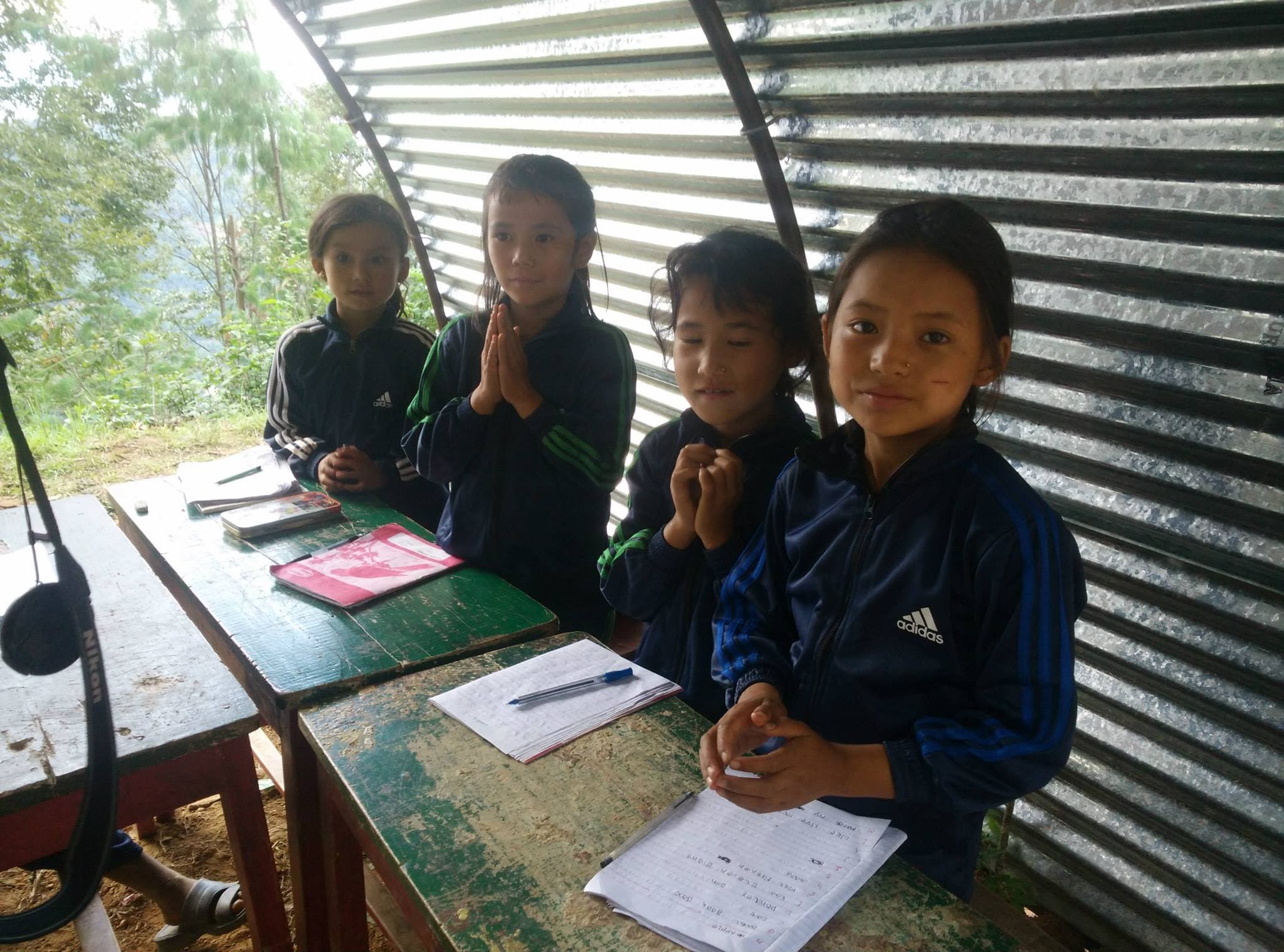 Roofing sheets donated to a Nagarkot school by Outdoor Nagarkot