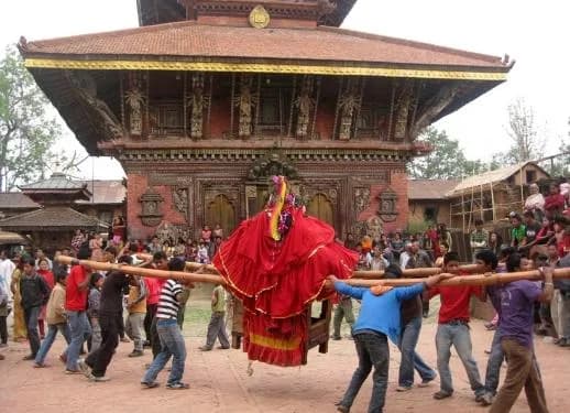 Festival atmosphere and traditions near Changu Narayan Temple