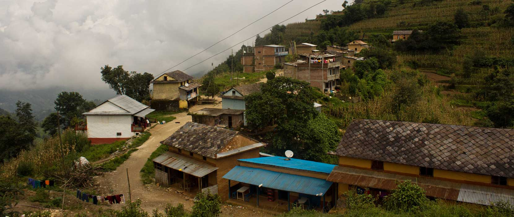 Tamang village section on the Nagarkot Panoramic Hiking Trail